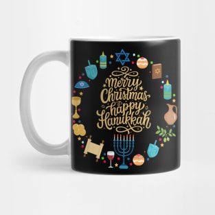 Happy Hanukkah Jewish Merry Christmas Women Men Kids Cute Mug